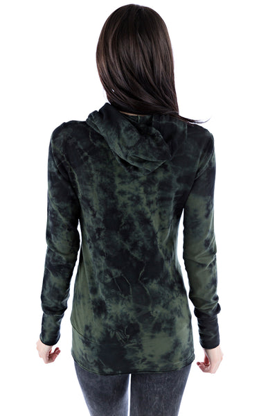 Asymmetrical Hoodie Crystal - LVR Fashion