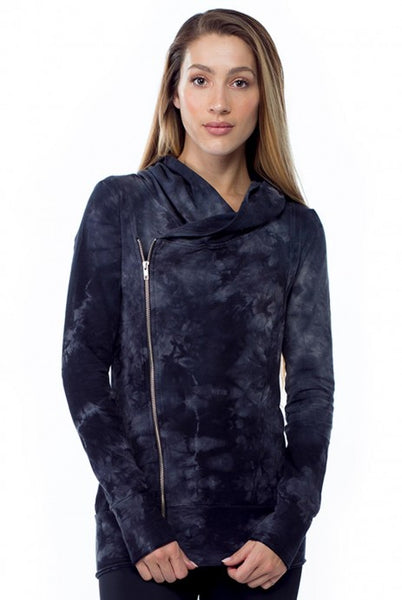 Asymmetrical Hoodie Crystal - LVR Fashion