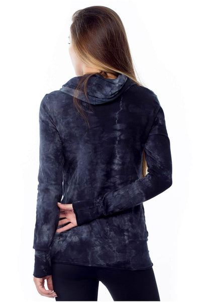 Asymmetrical Hoodie Crystal - LVR Fashion