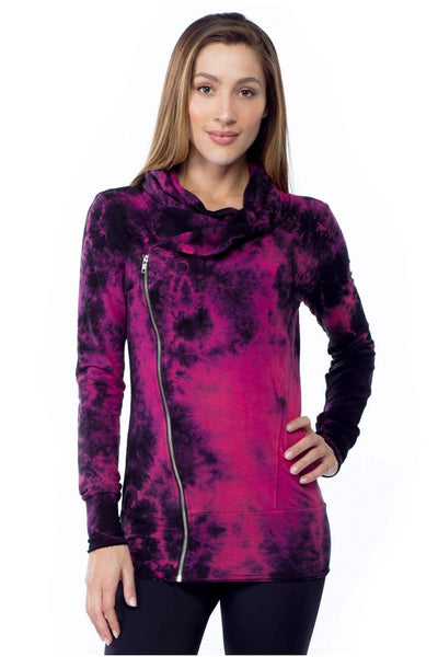 Asymmetrical Hoodie Crystal - LVR Fashion