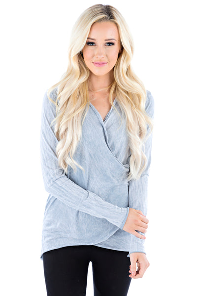Longsleeve Wrap Top - LVR Fashion