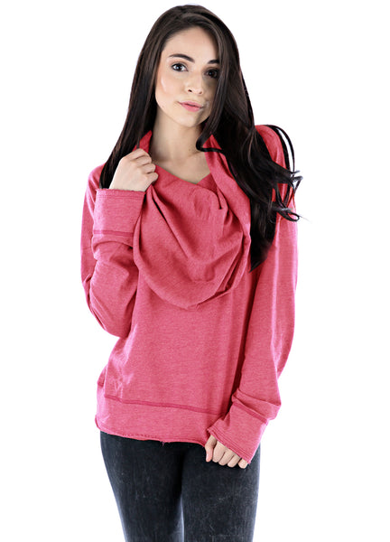 Pullover Cowl Hoodie - LVR Fashion