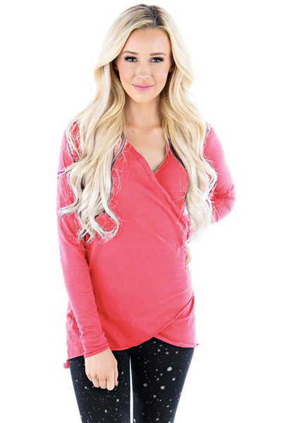 Longsleeve Wrap Top - LVR Fashion