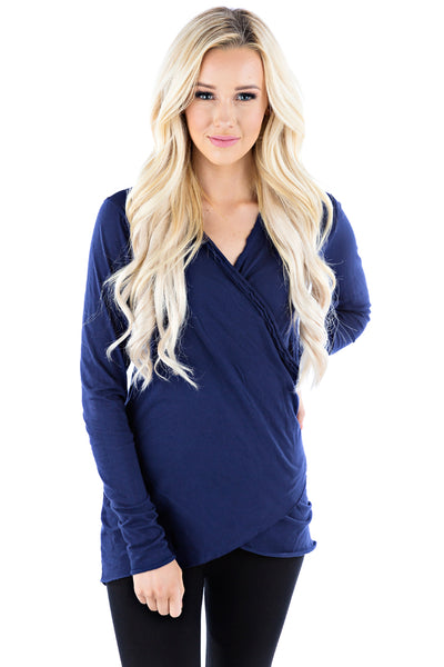 Longsleeve Wrap Top - LVR Fashion