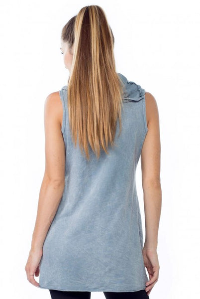 Sleeveless Cowl Tunic - LVR Fashion