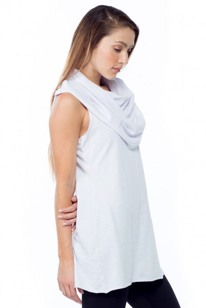 Sleeveless Cowl Tunic - LVR Fashion