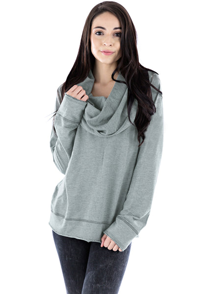 Pullover Cowl Hoodie - LVR Fashion