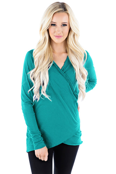 Longsleeve Wrap Top - LVR Fashion